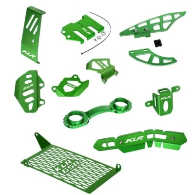 For 08-18 KLR650 Fork Stabilizer Brake Caliper Battery Chain Pipe Cover Radiator — 第 1/4 张图片