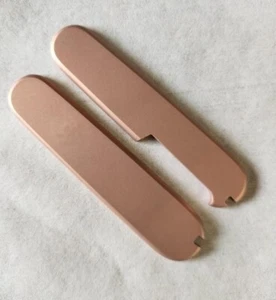 1 par de básculas de mango de cuchillo de cobre rojo para navajas suizas Victorinox de 91 mm - Imagen 1 de 1