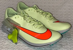 NIKE TJ Elite 2 Triple Jump Barely Volt Orange Track Spikes Shoes Mens Sz 10 - Picture 1 of 11