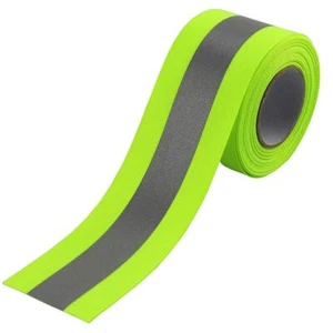 Silver Sew on Reflective Tape for Clothing Safety Fabric Webbing Trim Strip - Picture 1 of 7