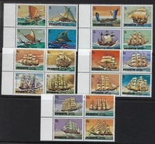 PENRHYN: 1981 Sailing Craft 1/2c-$6 SG166-208 MNH
