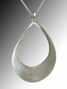 Charles Garnier Barbara Sterling Silver Twisted Oval Necklace - Picture 1 of 7