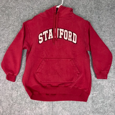 Stanford Cardinal Mens Sweatshirt Large Red White Hoodie NCAA Football College Cover