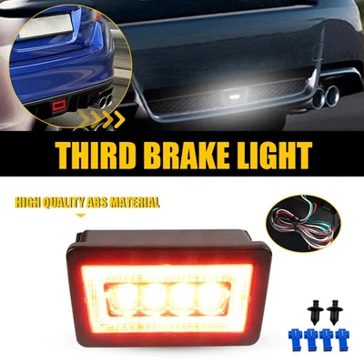 For Subaru WRX STI 2011-2021 F1 Style Smoke LED Rear Fog Tail Third Brake Light - Image 1 of 4