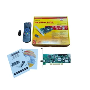 TechniSat SkyStar HD2 PCI DVB-S2 HDTV MPEG4 With Remote Control, CD And Box - Picture 1 of 4