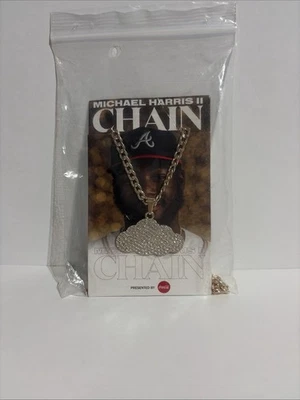 Atlanta Braves Chain Series Michael Harris II Gold Cloud 2024 SGA 5/15/24 NEW - Image 1 of 4