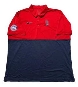 Nike Boston Red Sox Polo Golf Shirt. Mens 2XL. Red. Blue. MLB. - Picture 1 of 10