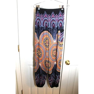 Namaste Basics Mandala Print Harem Pants One size - Picture 1 of 4
