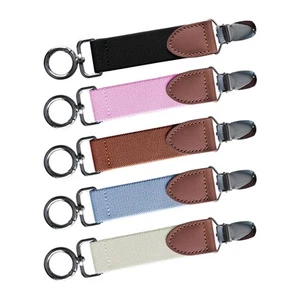 Hat Clip Portable Hands Elastic Cap Clip PU Leather for Baseball Hats Wide Brim - Picture 1 of 28