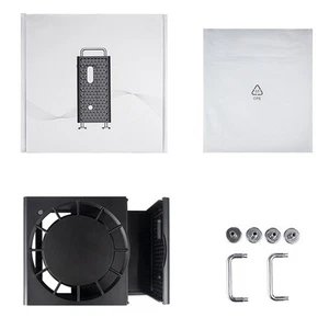 Compact ABS Vertical Stand for Mac Mini Pro with Efficient Ventilation - Photo 1/6