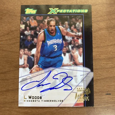 2001-02 Topps Xpectations Certified Autograph Loren Woods #TXA-LW Timberwolves - Image 1 of 2