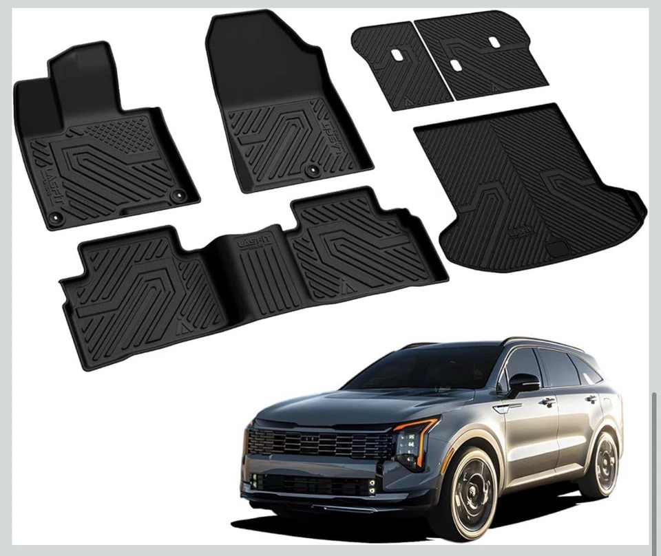 Alfombrillas de piso y carga y respaldo LASFIT para Kia Sportage 2026 2025 2024 2023 Foto 1 de 4