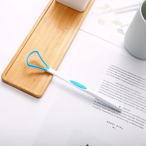 6 Stück Zungenreiniger Schaber Mundpflege Werkzeug mit rutschfestem Griff Design - Bild 1 von 11