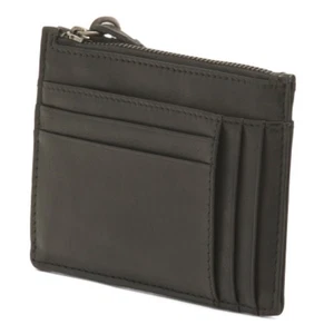 Portafoglio porta carte in pelle nero made in India pochette - Foto 1 di 7