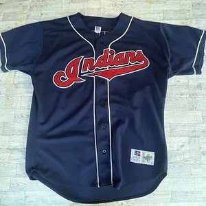 Cleveland Indians blau Russell Athletic Trikot speziell für JBedDISON2012 - Bild 1 von 15