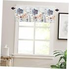 Spring Flower Valances Curtains for Valance:54x18in 1pcs Gray Abstract Flower