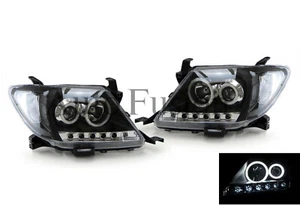 Performance Headlight Set In Black For Toyota Hilux TGN/KUN/GGN (2005-2011) - Picture 1 of 6