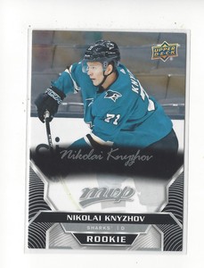 2020-21 Upper Deck MVP Silver Script #224 Nikolai Knyzhov RC Rookie Sharks