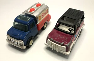 Service Truck Vintage TootsieToy Shell Oil Advertising and chevy truck lot of 2 - Picture 1 of 5