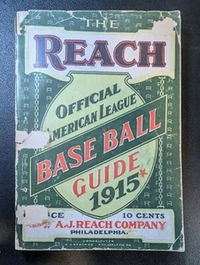 1915 Reach Official American League Baseball Guide - Picture 1 of 5