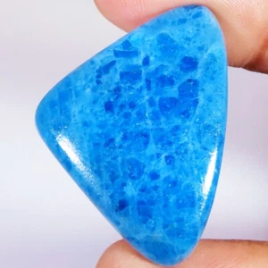 Apatite (MISURA 24 X 34 X 5 MM) 40,25 Cts. PIETRA PREZIOSA SCIOLTA CABOCHON APATITE NATURALE - Foto 1 di 7