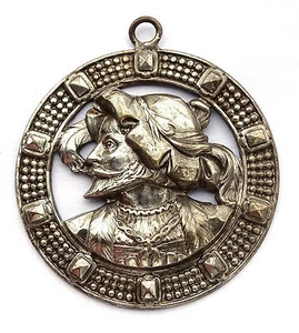 Bijoux Pendentif ancien. Personnage médiéval. France, XIX-XX°s - Picture 1 of 2