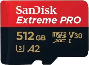 New 512GB microSDXC SanDisk Extreme PRO card + SD adapter, up to 200 MB/s - UHS - Picture 1 of 4