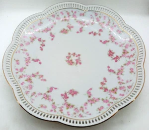 Large Antique Schumann "Bridal Rose" Plate, Arzberg Germany, Pink Roses, VGC - Picture 1 of 2