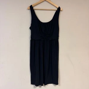 Black Dress Women's XL Jersey Knit Sleeveless Tank Top Soft Comfortable Spring - Picture 1 of 5