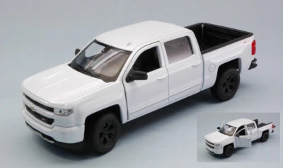 MODELLINO AUTO STATICO WELLY CHEVROLET SILVERADO 2017 BIANCO SCALA 1:24-27 - Immagine 1 di 2