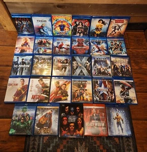 Set of 29 DC & Marvel Blu-Rays all in excellent condition sold as A Set read des - Picture 1 of 17