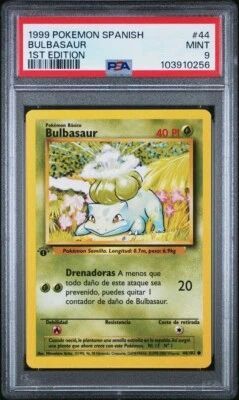BULBASAUR #44 PSA 9 1999 POKEMON BASE SET SPANISH 1ST EDITION  - Image 1 of 2