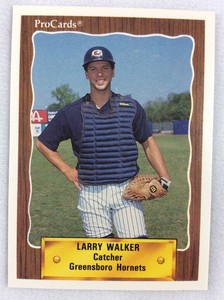 1990 Greensboro Hornets-ProCards Baseball Card-Larry Walker