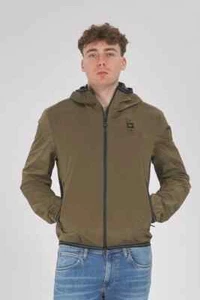 BLAUER UOMO GIACCA VENTO NASTRATA FARRIN 25SBLUC11541-007110 kway VERDE MILITARE - Imagen 1 de 7
