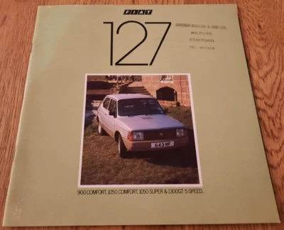 1982 FIAT 127 car sales brochure from the UK. Depliant / catalogue / prospekt - Image 1 of 4