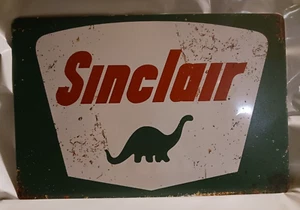 "Sinclair" Oil Corp. with Dinosaur ~ Metal Sign ~ 11.75" X 8" ~ NEW - Picture 1 of 3