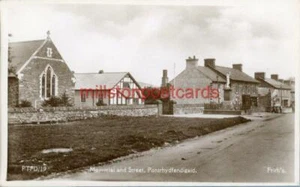 REAL PHOTO POSTCARD OF THE WAR MEMORIAL, PONTRHYDFENDIGAID, CARDIGANSHIRE, WALES - Picture 1 of 2