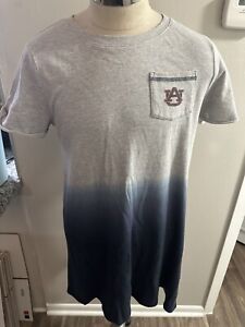 SEC Auburn Tigers Football Women's Ladies Colosseum Long Shirt Dress w/ Pocket