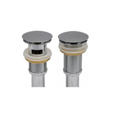 Waschbecken Abfluss Ablauf Ventil PopUp Ablaufgarnitur mit und ohne Überlauf - Bild 1 von 4