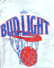 T-shirt homme à manches courtes blanc Bud Light basketball Hanes L