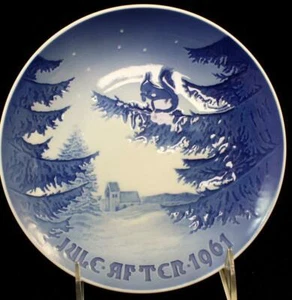 Plato Coleccionable Anual de Navidad 1961 de Bing & Grondahl EXCELENTE ESTADO - Imagen 1 de 4