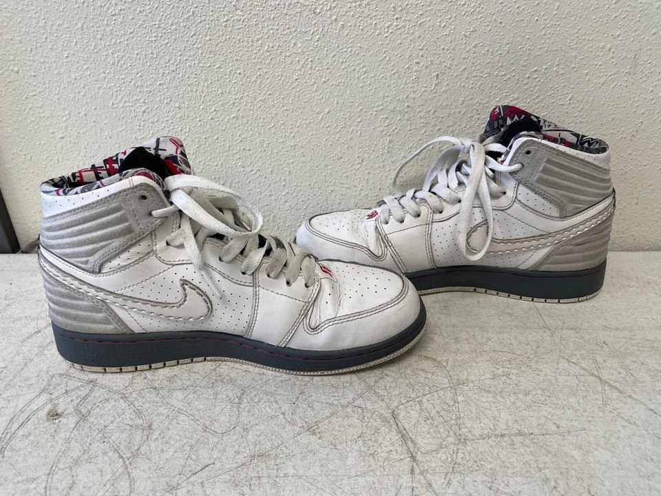 Nike Hombre 5.5Y Air Jordan 1 Retro '93 Bugs Bunny Zapatilla Blanca 580515-107 Foto 1 de 4