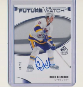 2020-21 UD SP Signature Edition Future Watch AUTO 420 Doug Gilmour /99 Blues - Picture 1 of 2