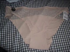 SIZE 18/XXL NUDE COLOUR BIKINI KNICKERS NUDE COLOUR SHEER TOP BNWT - Picture 1 of 3