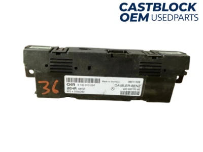 适用于 00-06 梅赛德斯 W220 AMG 空调气候控制模块单元 220 830 00 85 原始设备制造商 — 第 1/4 张图片