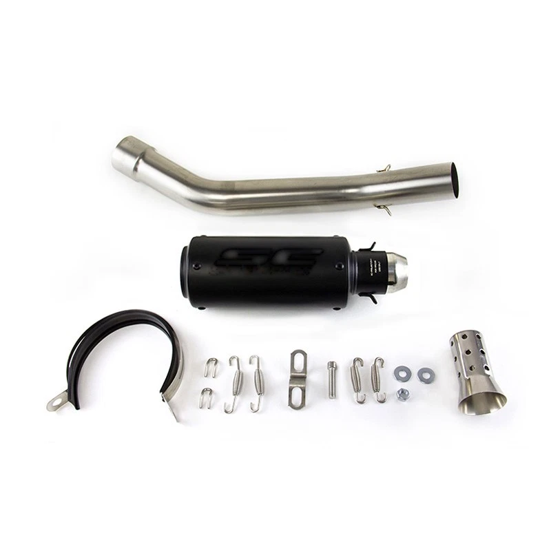 Подходит для Kawasaki Ninja ZX10R 2008-2020 годов выпуска насадочная система средняя труба черный глушитель - Изображение 1 из 4