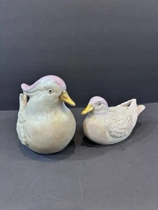 "Par de estatuillas vintage japonesas de patos mandarín de porcelana Kutani de los años 50 de 7""" - Imagen 1 de 14