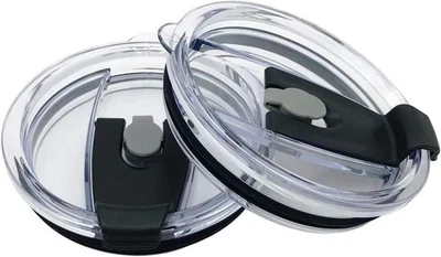 2Pcs Black Flip Lids for 20oz Tumbler YETI RTIC Ozark Trail | Free Shipping