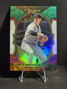 Panini Select 2023 - Concourse verde blanco púrpura Prizm Ky Bush #8 (RC)/199 - Imagen 1 de 3