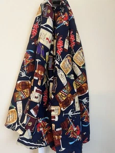 Vintage Nicole Miller 100% Silk Scarf Seagrams Crown Royal 1994 Hand Sewn Luxury - Picture 1 of 7